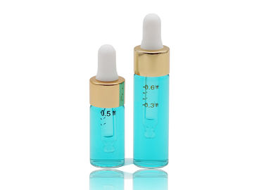 Bottiglie d'imballaggio di vetro esili dell'olio essenziale del piccolo volume con il contagoccia di 18mm