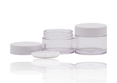 La crema di plastica di PETG stona il cosmetico che imballa con il cappuccio bianco dei pp per i prodotti di bellezza