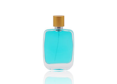 Bottiglia di profumo cosmetica quadrata di forma 50ml con la pompa del profumo di FEA15 Snap-on
