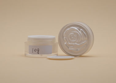 Contenitori crema cosmetici su misura, barattolo crema acrilico di plastica per il fango del muschio