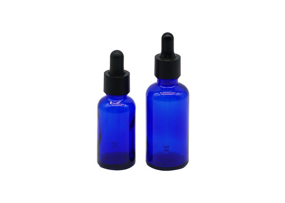 Vetro da bottiglia del contagoccia di tintura del blu di cobalto di ISO9001 15ml sgusciato