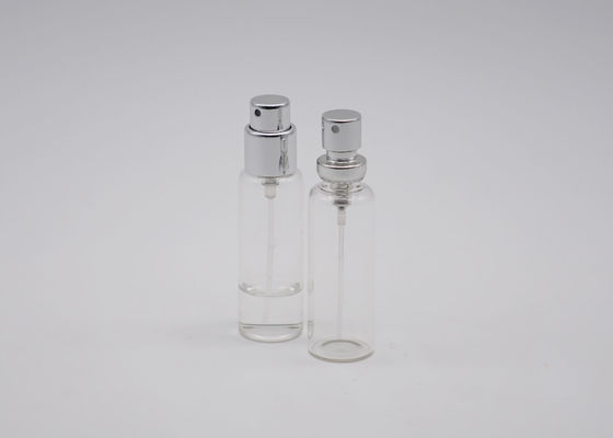 10CC Mini Glass Perfume Tester Bottle squisito con la pompa di alluminio d'argento dello spruzzo