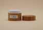 contenitori crema cosmetici di 30g 50g con materiale di bambù fuori della plastica dei pp interna