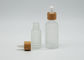 Bottiglie di vetro di bambù glassate del contagoccia dell'olio essenziale 50ml