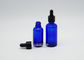 Vetro da bottiglia del contagoccia di tintura del blu di cobalto di ISO9001 15ml sgusciato