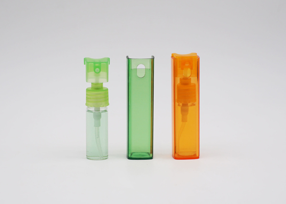 plastica variopinta del profumo 10ml del tester della bottiglia dell'atomizzatore quadrato riutilizzabile dell'animale domestico