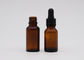 Uso materiale di vetro ambrato delle bottiglie del contagoccia dell'olio essenziale per l'olio di cura di pelle
