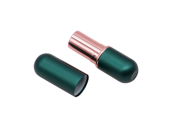 Tubi vuoti magnetici verde scuro del balsamo di labbro di forma ovale