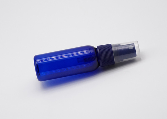 Cilindro di plastica della foschia 50ml della bottiglia fine vuota blu dello spruzzo