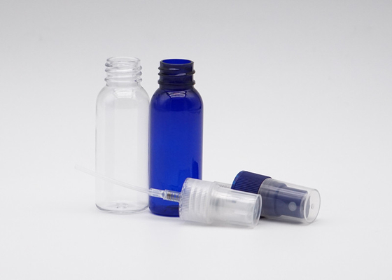 Cilindro di plastica della foschia 50ml della bottiglia fine vuota blu dello spruzzo