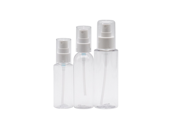 bottiglia rotonda cosmetica dello spruzzo Misty Spray Bottle del PE fine di plastica di 60ml 50ml