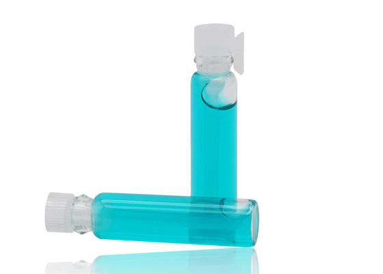 Ispessisca il piccolo tester di vetro del profumo delle fiale con l'inserzione di plastica nella dimensione 2ml 5ml