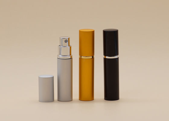 lo spruzzo di vetro della ricarica di alluminio dell'oro 5ml imbottiglia il trattamento della superficie di serigrafia del profumo