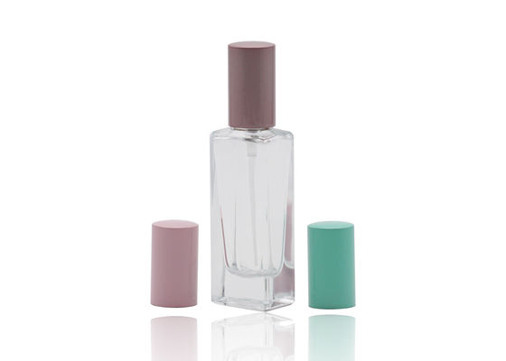 bottiglia cosmetica dello spruzzo 15ml, bottiglia di profumo di vetro vuota riutilizzabile della parete spessa con il cappuccio variopinto